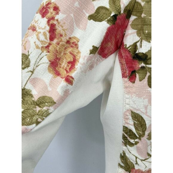 Lane Bryant Floral Moto Jacket Size 20 Full Zip Pockets - Picture 9 of 12